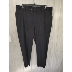 Berle Men's Black Corduroy Pants Size 40 Regular Casual Church Business Office